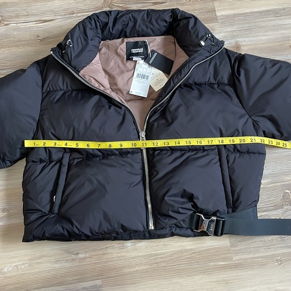Pernille X Mango Anorak Puffer Cropped Jacket Black Women M NWT Water Repellent - Picture 8 of 15